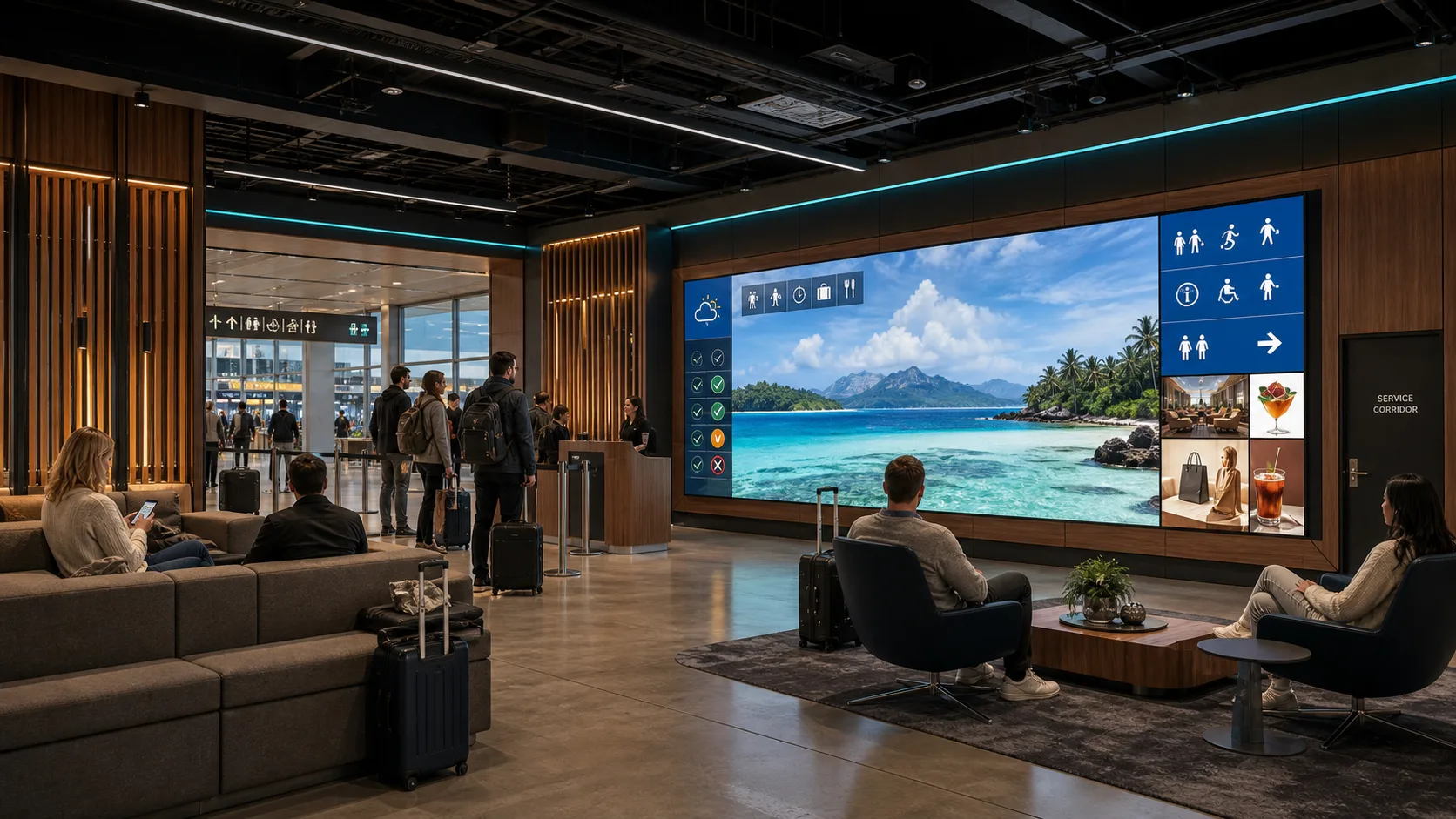 Airport gate and lounge — concept visualization