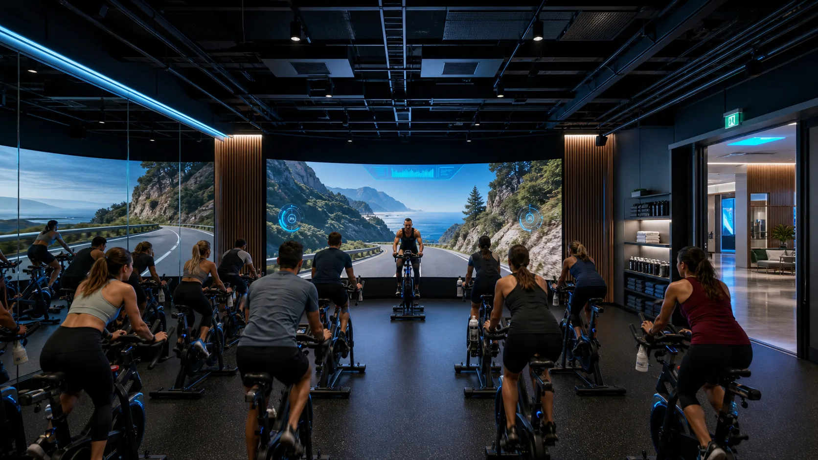 Boutique fitness studio — concept visualization