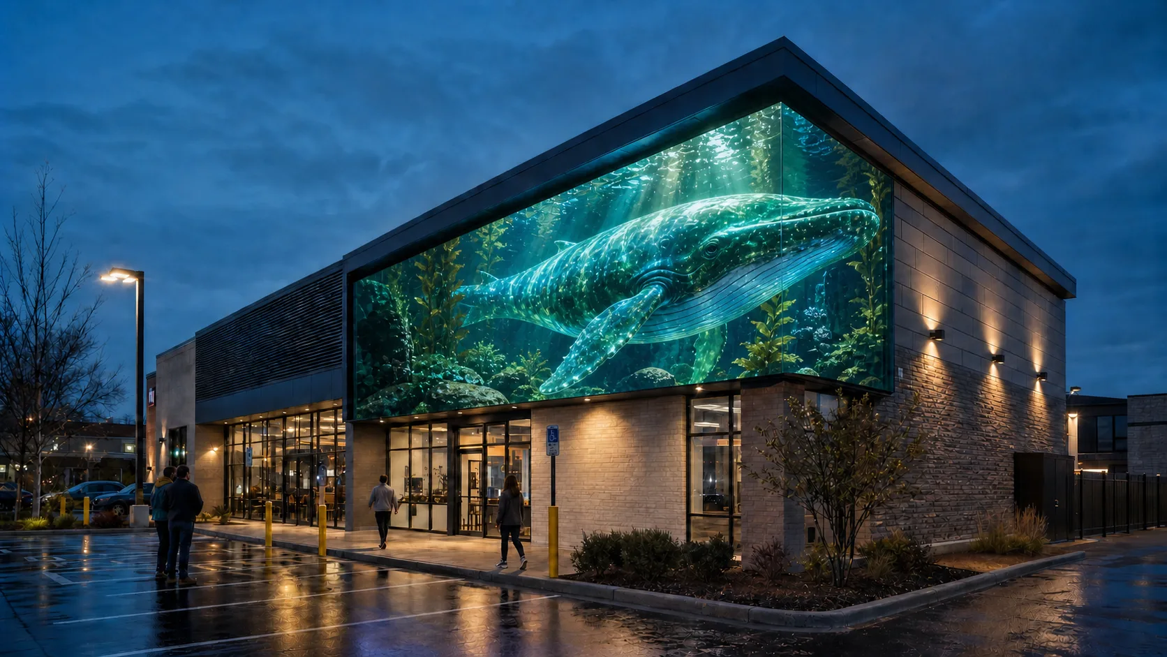 Crystalline whale garden — concept visualization