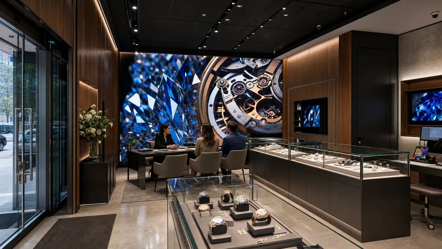 Jewelry and watch salon — concept visualization