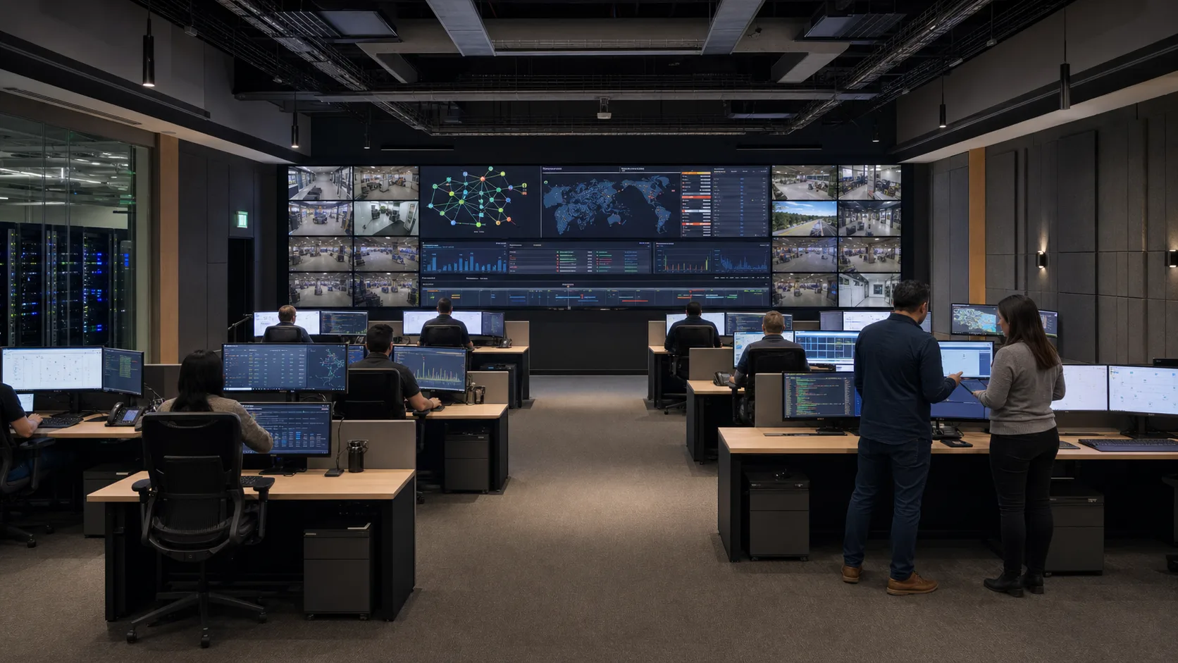Multi-site NOC — concept visualization