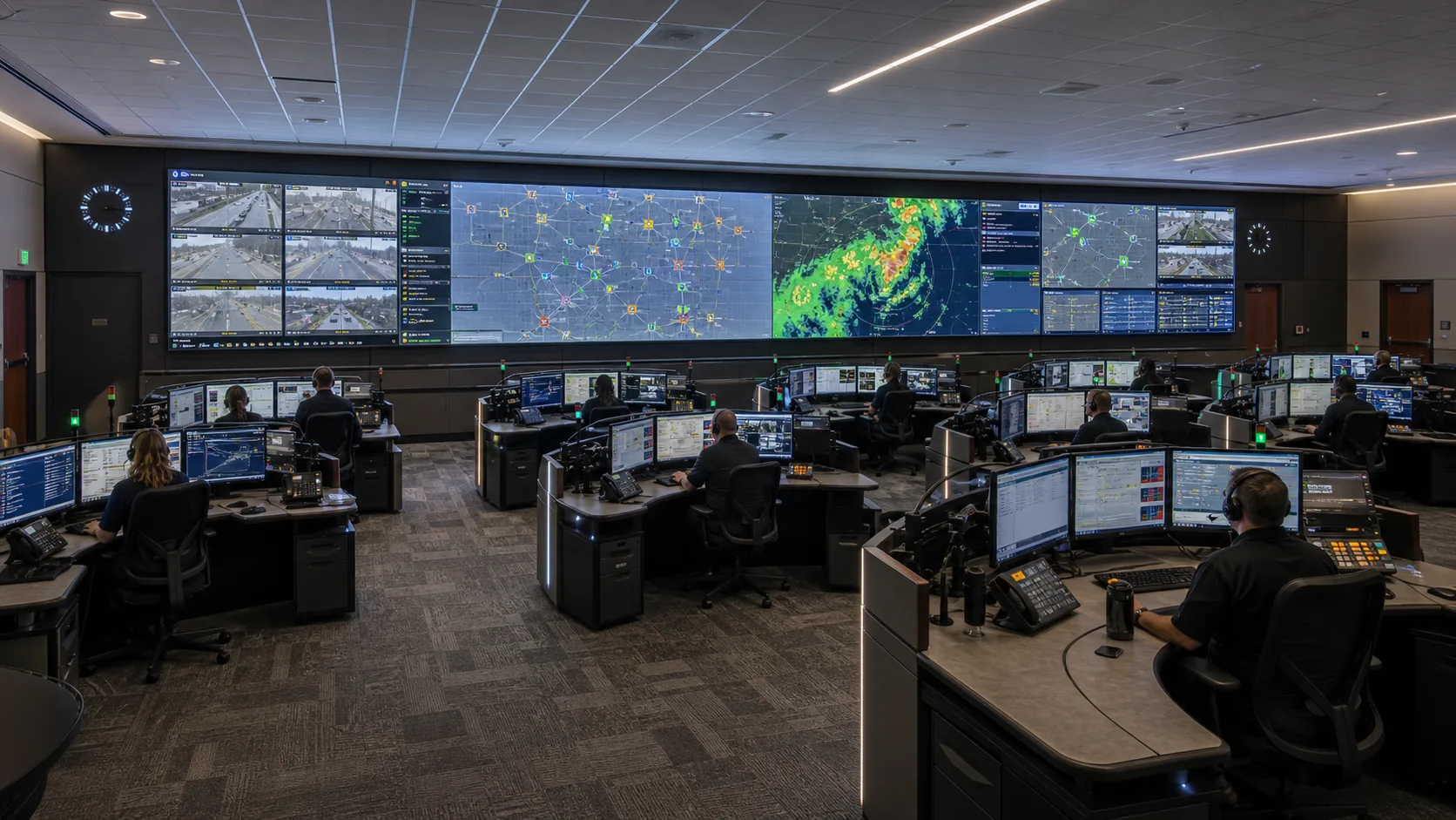 911 communications center — concept visualization