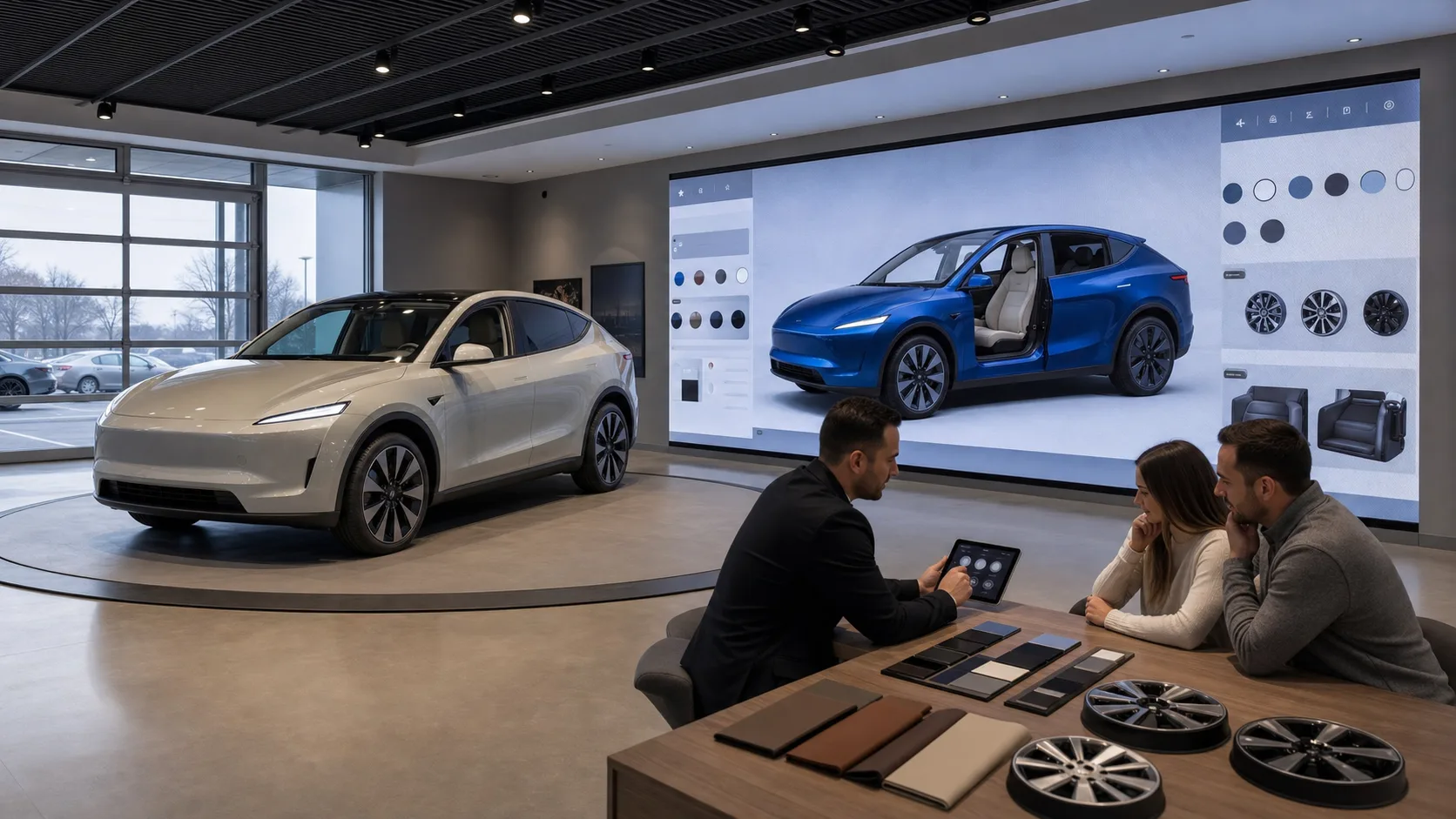 Life-size vehicle configurator — concept visualization